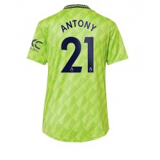 Manchester United Antony #21 Tredjedrakt Kvinner 2022-23 Kortermet